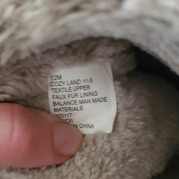 Makalu taupe girls zip up faux fur cozyland boots sz 12 - Picture 8 of 8